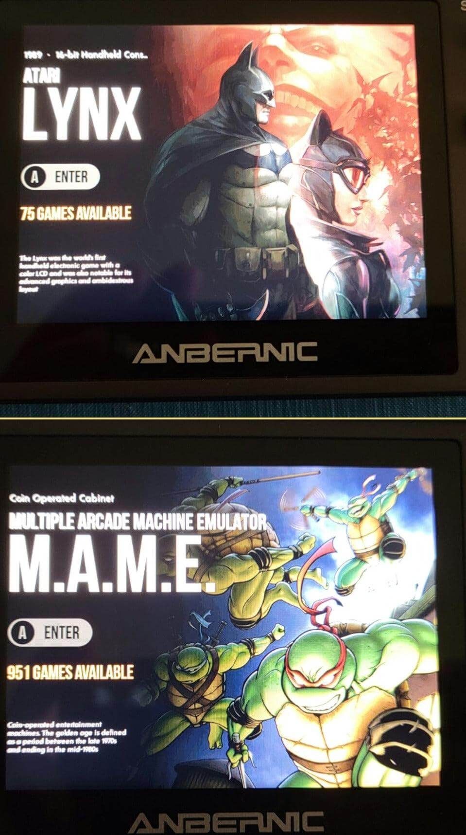 Custom OS for Anbernic RG350, RG350M, RG280V, RG280M, RG300X 128GB Sd card plug and play - Arcadeclassics