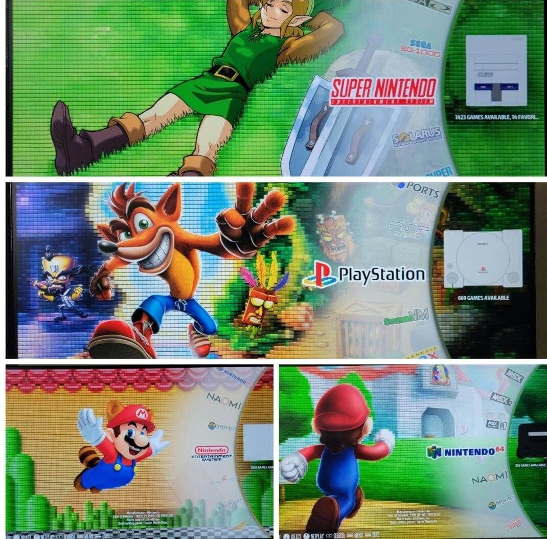 Custom oDroid Xu4 SBC gaming console system, 256GB Recalbox N64 Design & LCD display, A+ gameplay - Arcadeclassics