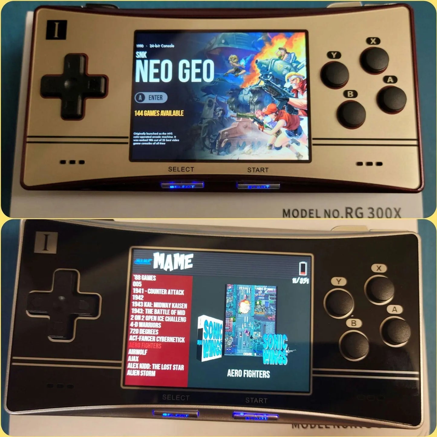 New Anbernic RG300X Gameboy Advance micro style pre-configured retro gaming handheld console system+128GB micro SD, 18k titles, plug&play - Arcadeclassics