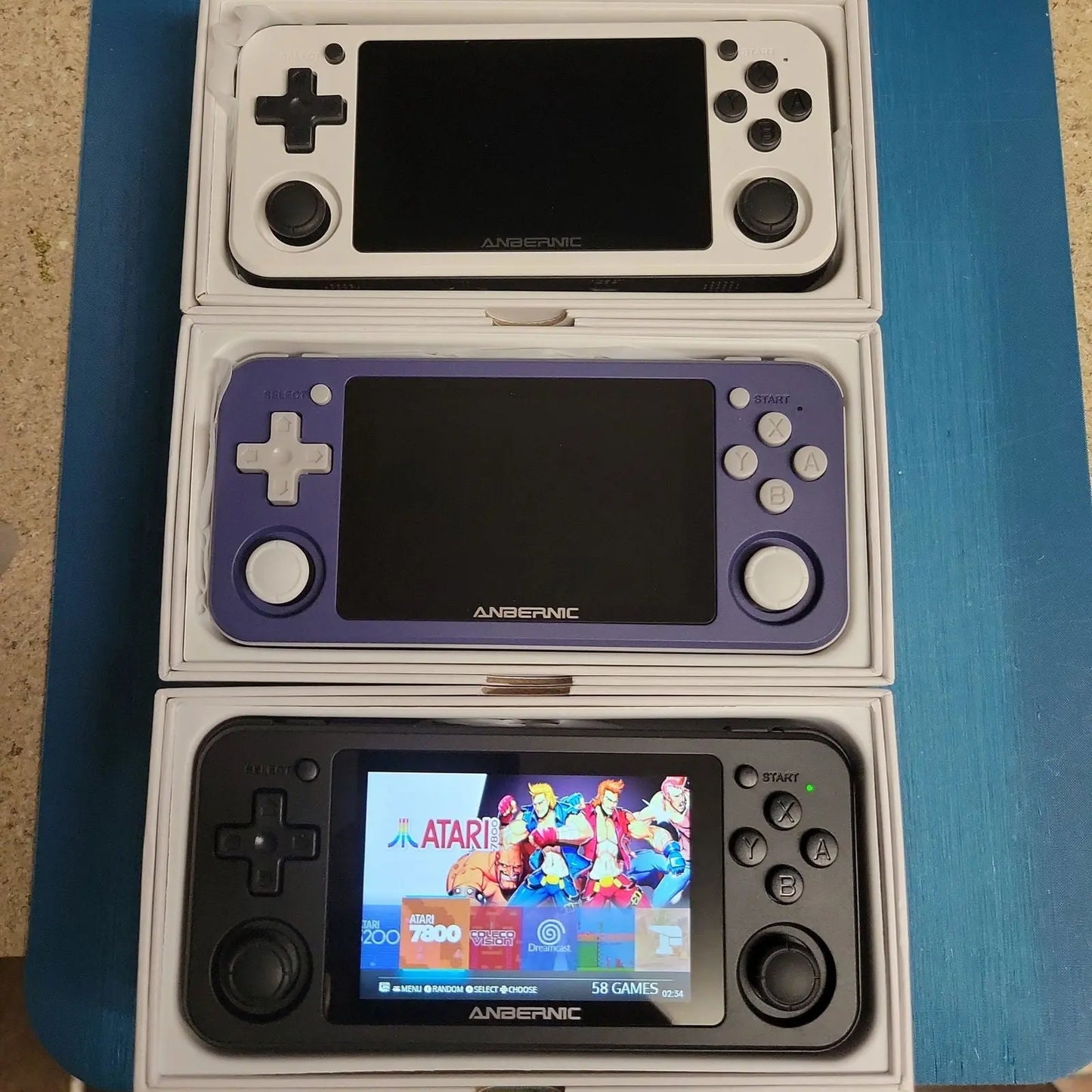 New Anbernic RG351P Custom OS and bundle, 128GB fully configured Micro SD, 53+ systems - Arcadeclassics