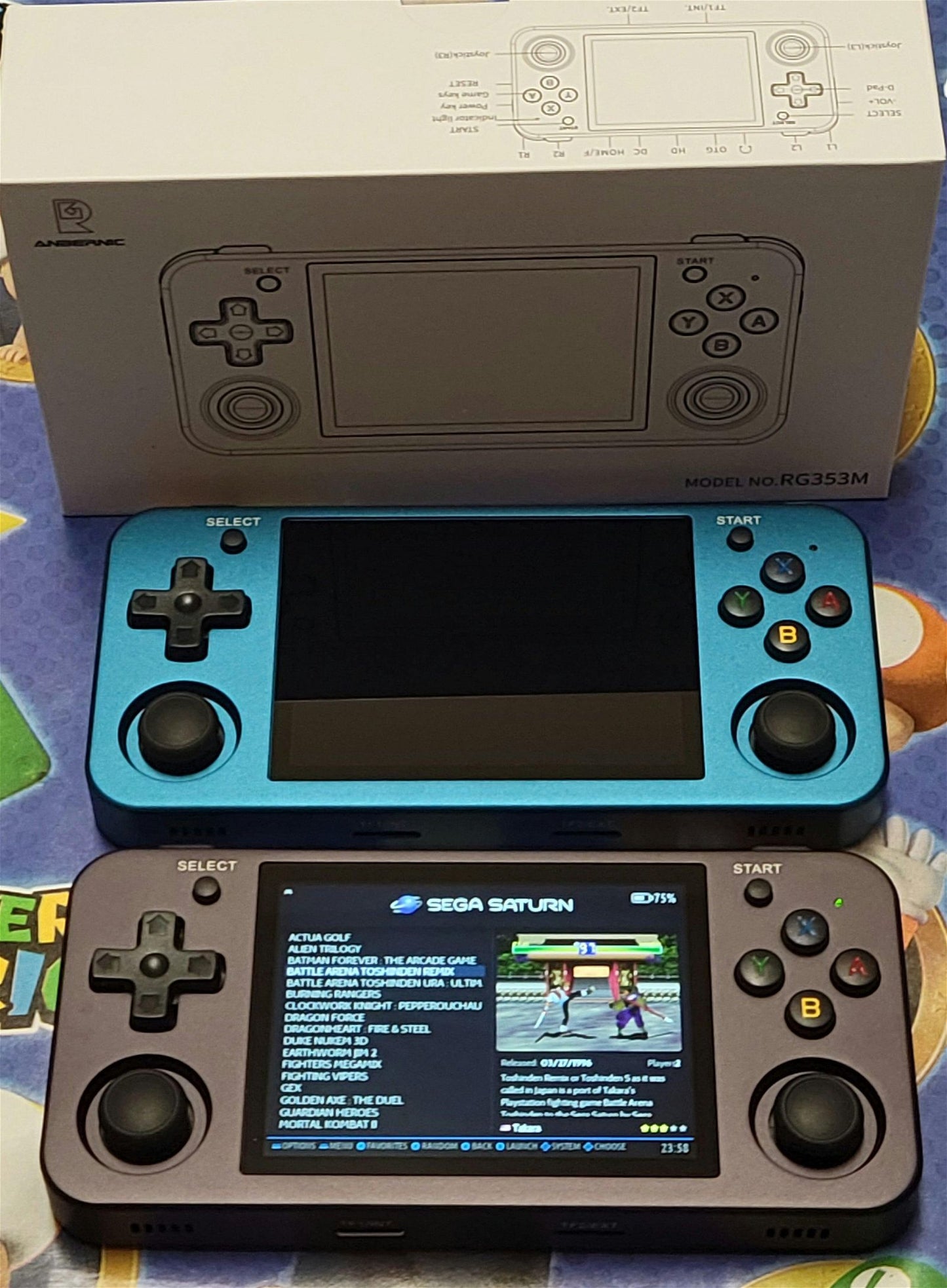 New Anbernic RG353M custom, configured Linux OS & Android, 256GB SD portable gaming handheld console - Arcadeclassics
