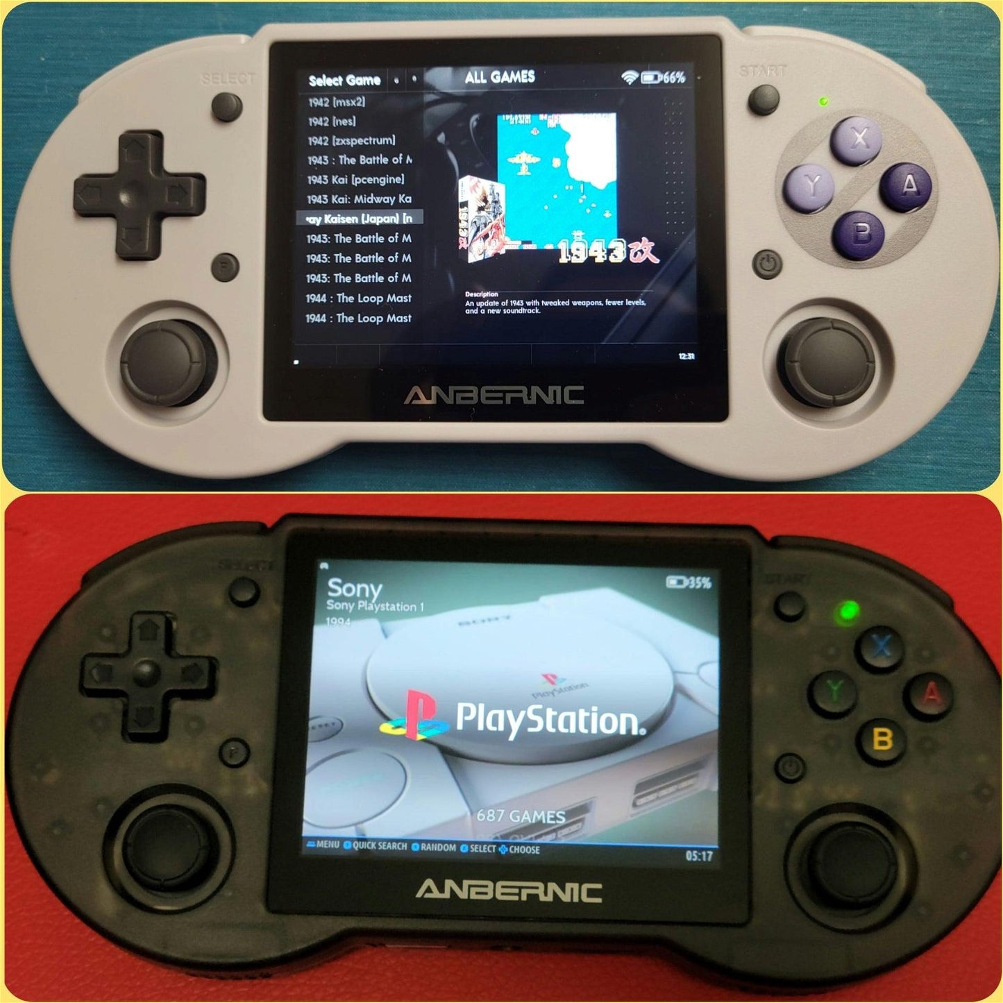 New Anbernic RG353P portable handheld game console, 256GB fully configured Linux OS - Arcadeclassics