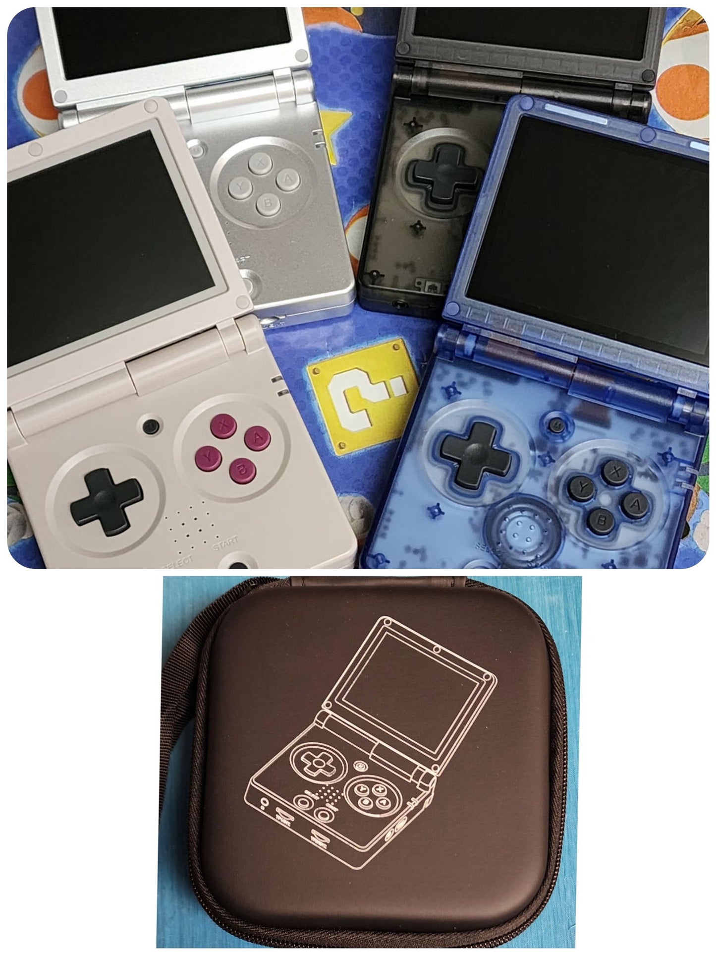 New Anbernic RG35XXSP clamshell GBA SP 128GB custom OS plug&play handheld portable gaming console - Arcadeclassics