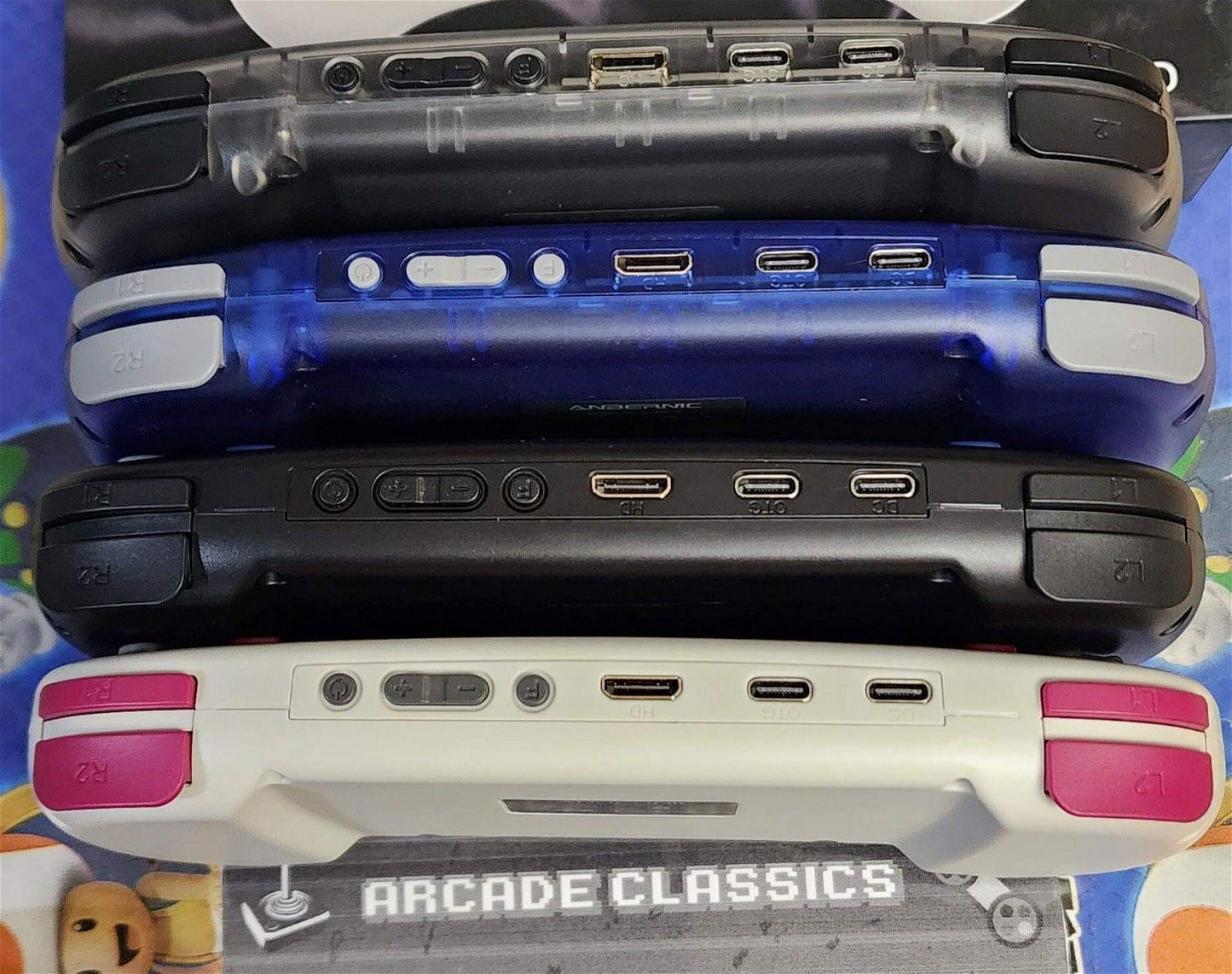 New Anbernic RG Arc-S, RG Arc-D, Sega Design, gaming handheld 256GB custom Linux & Android OS - Arcadeclassics