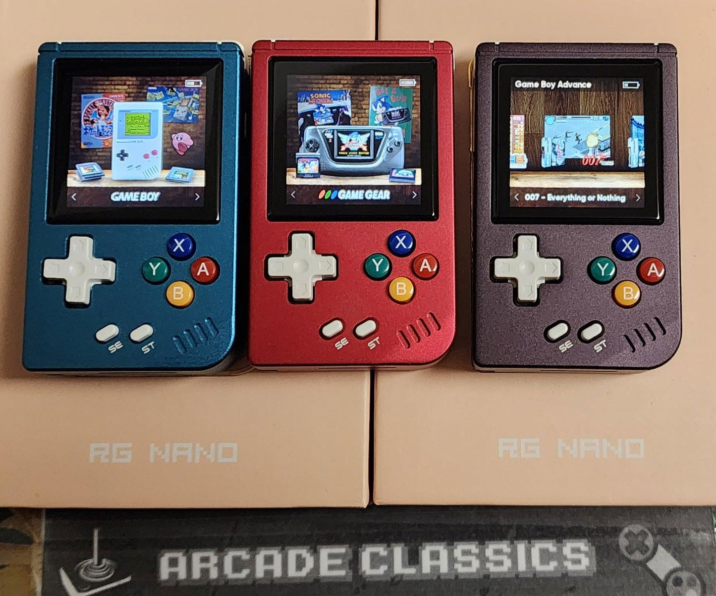 New Anbernic RG Nano 64GB Keychain custom Linux Funkey S portable handheld game console - Arcadeclassics