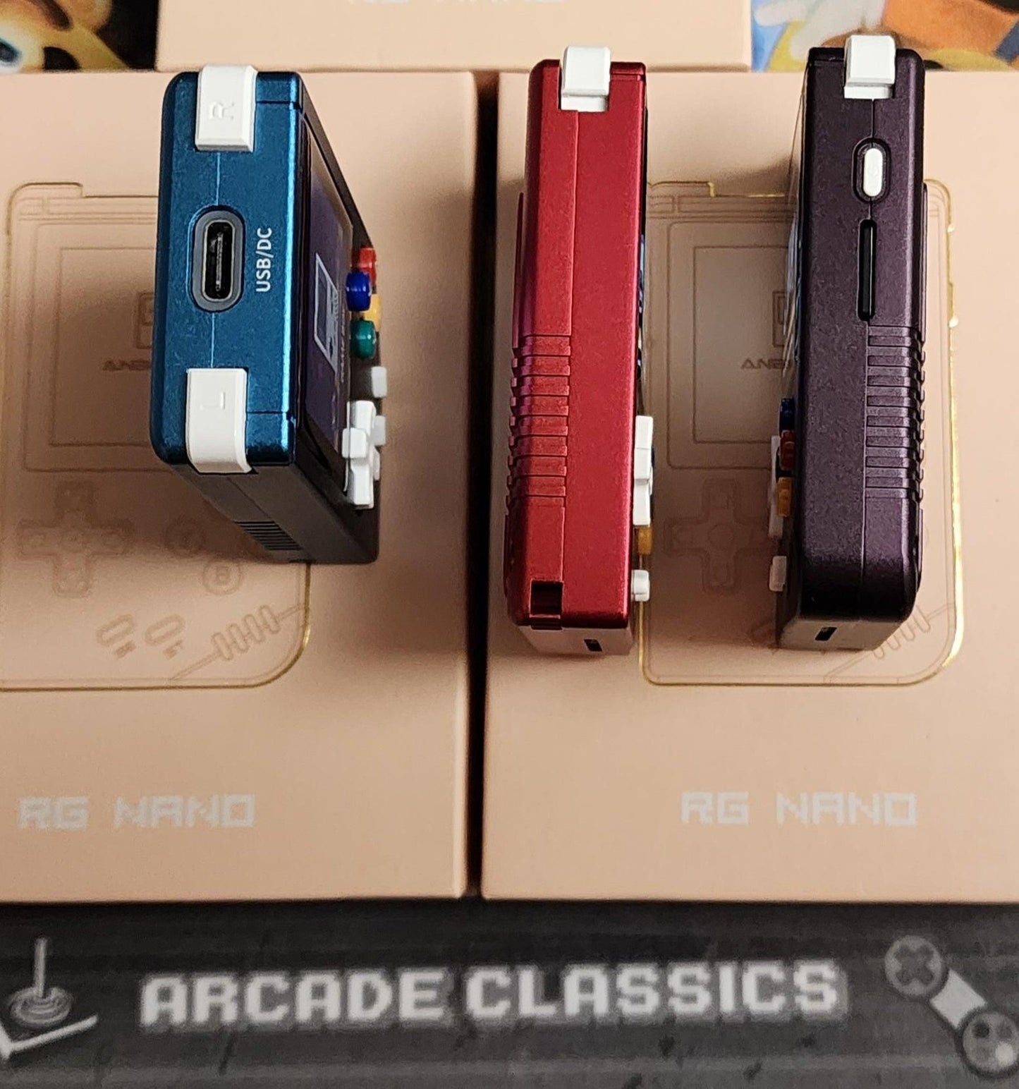 New Anbernic RG Nano 64GB Keychain custom Linux Funkey S portable handheld game console - Arcadeclassics
