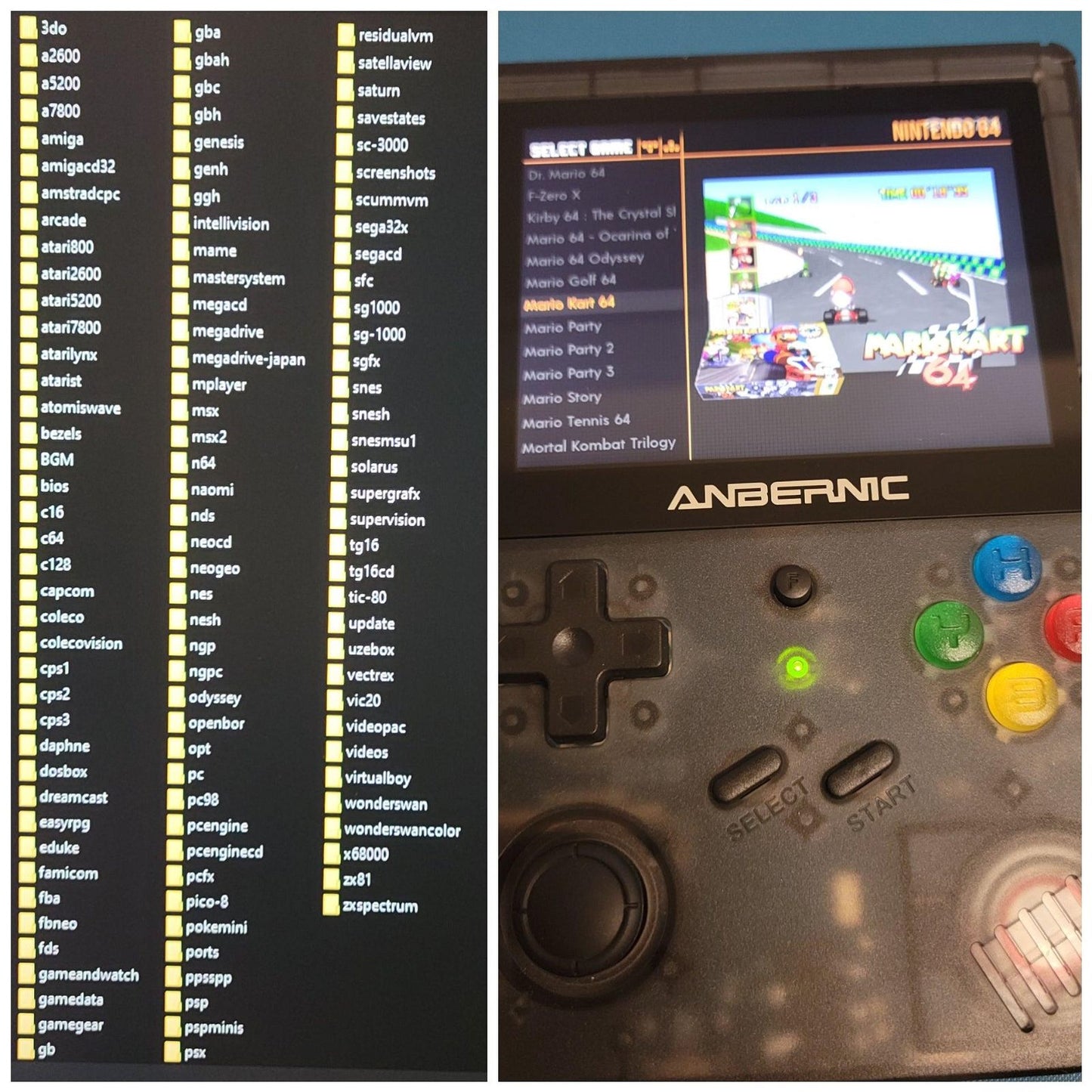 New Anbernic fully configured RG351V 128GB portable handheld gaming console - Arcadeclassics