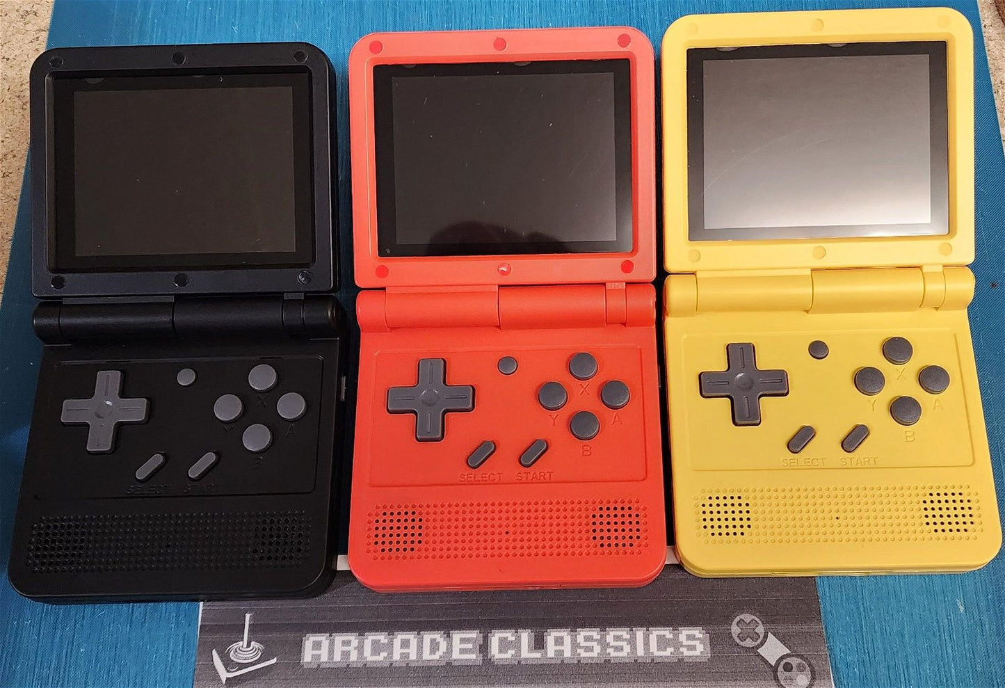 New Powkiddy V90 with custom operating system ultra pocket portable gaming handheld console 64GB Gameboy SP style - Arcadeclassics