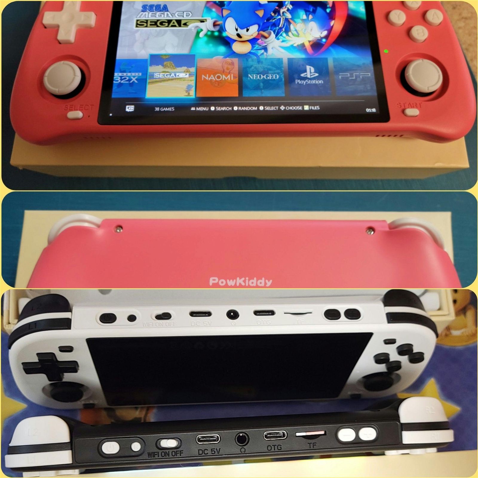 New Rgb10 Max 2, 5" plug & play handheld gaming console, 128GB Retro emulation system, 18k+ titles - Arcadeclassics