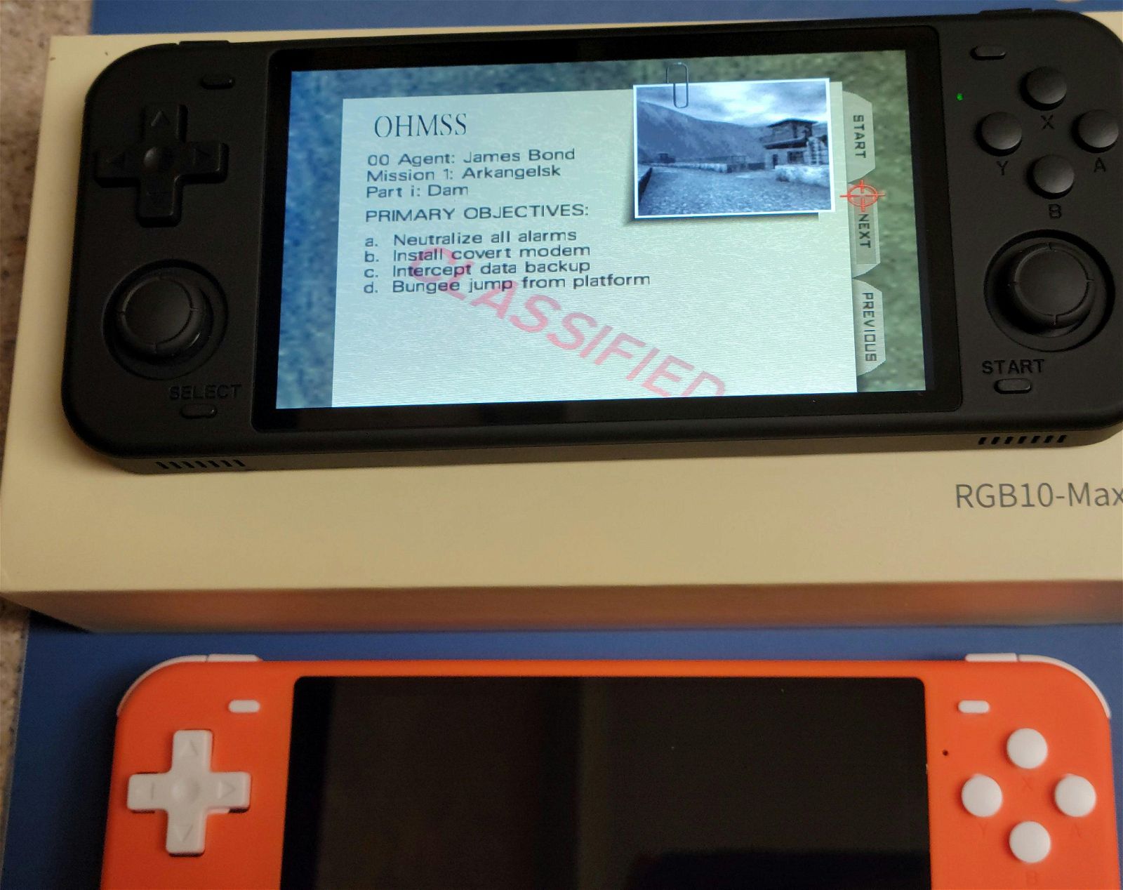 New Rgb10 Max 5.5" pre-configured handheld gaming console, heatsink mod, 128GB Retro emulation system, 18k+ titles, 50+ systems latest OS - Arcadeclassics