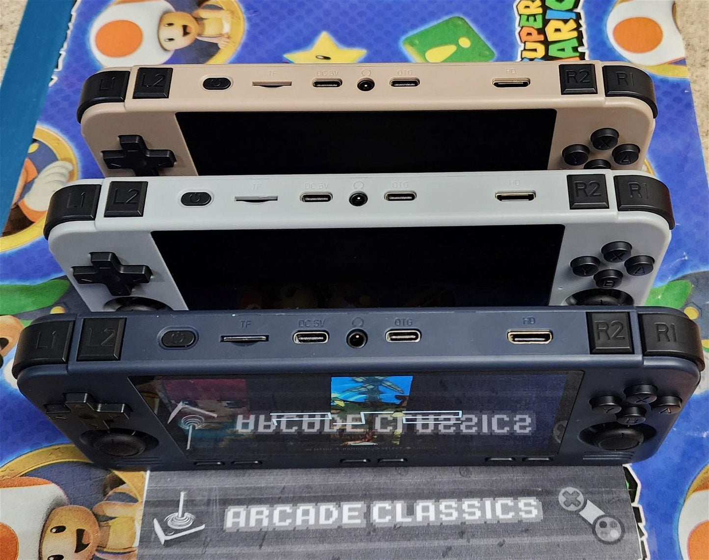New custom OS Powkiddy RGB10 Max 3 Pro 256GB SD handheld portable gaming console, excellent performance - Arcadeclassics