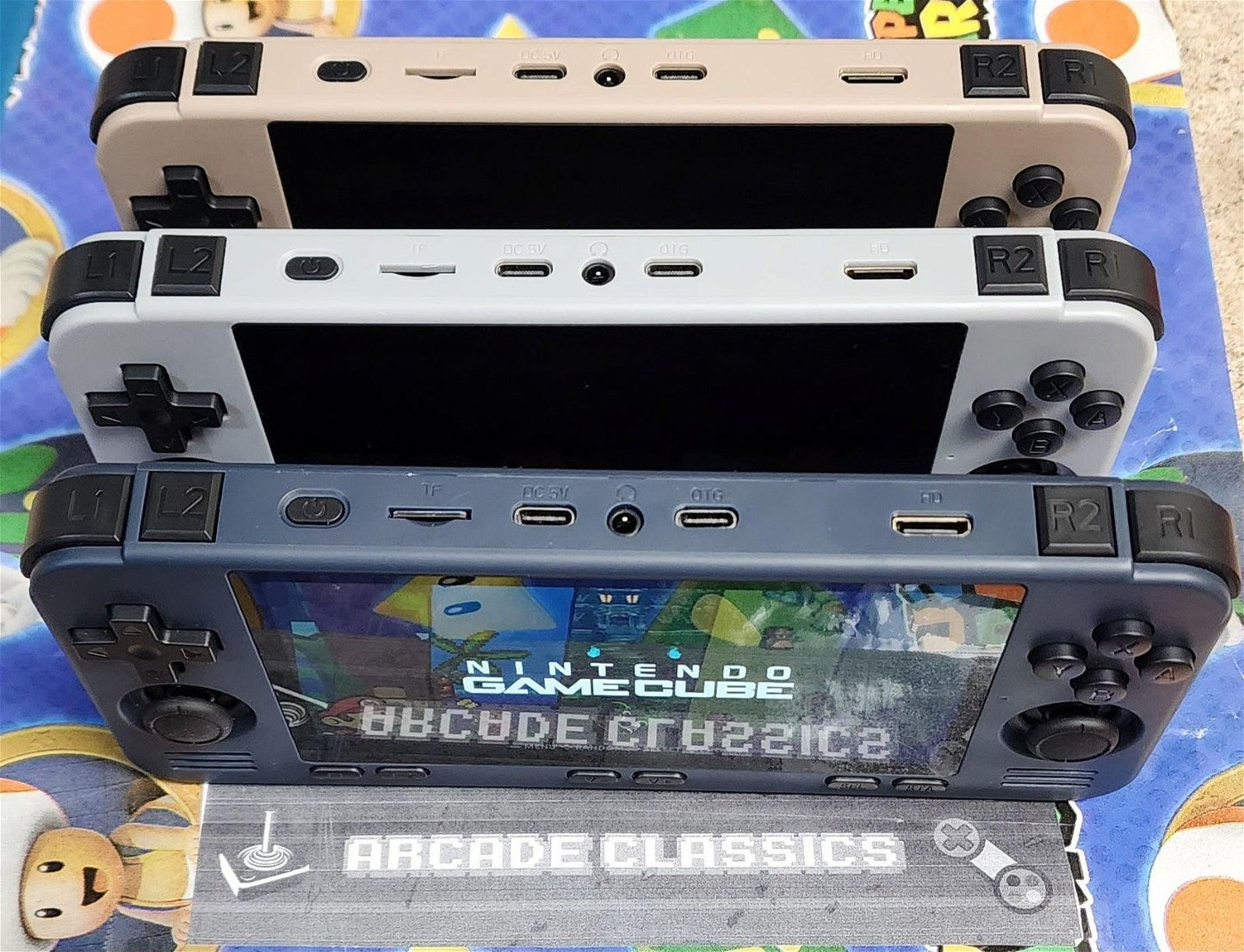 New custom OS Powkiddy RGB10 Max 3 Pro 256GB SD handheld portable gaming console, excellent performance - Arcadeclassics