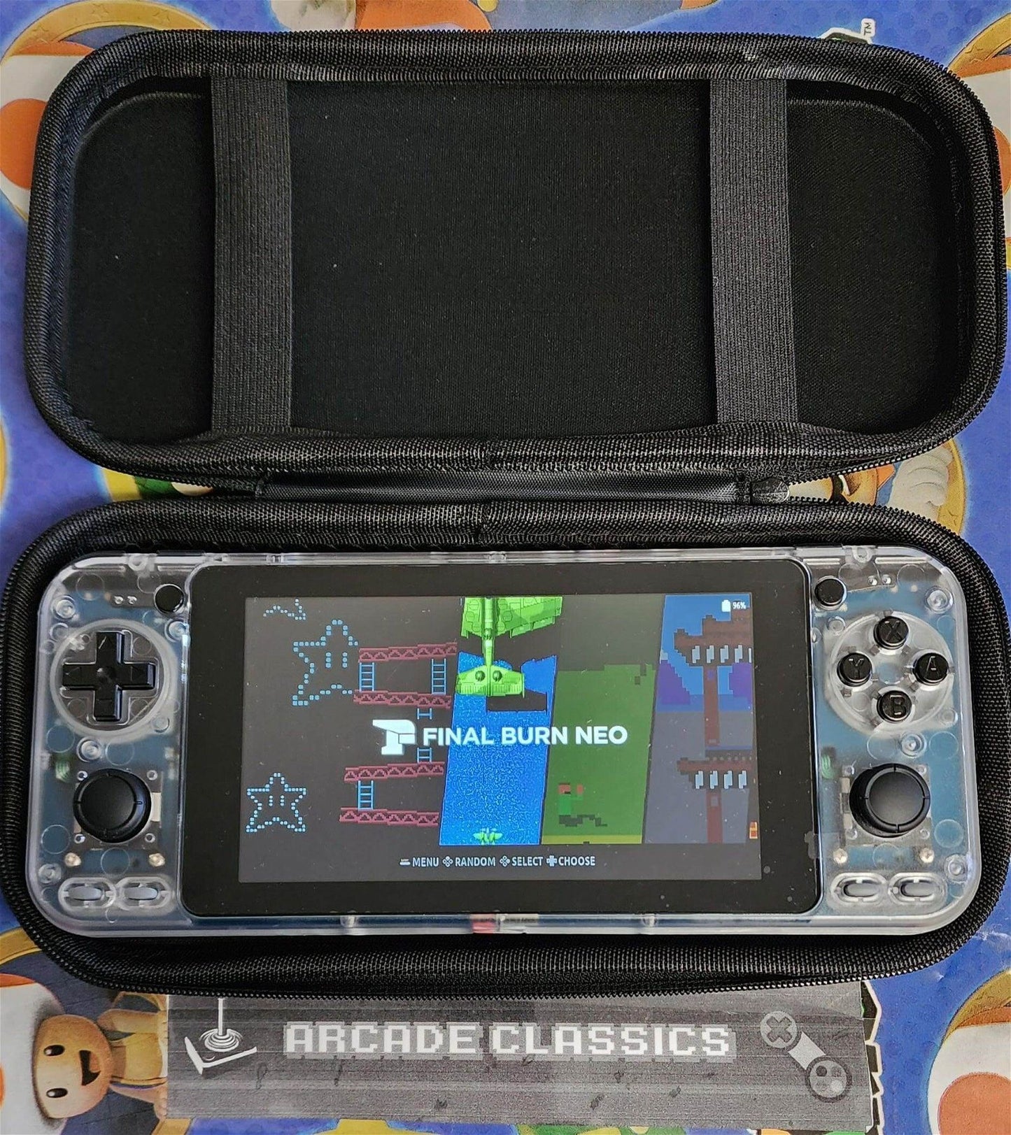 New custom OS software oDroid Go Ultra & super with 256GB SD handheld portable gaming console, excellent performance - Arcadeclassics