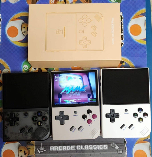 New plug & play Anbernic RG35XX+ Plus, RG35XXH Batocera 256GB SD portable gaming handheld - Arcadeclassics