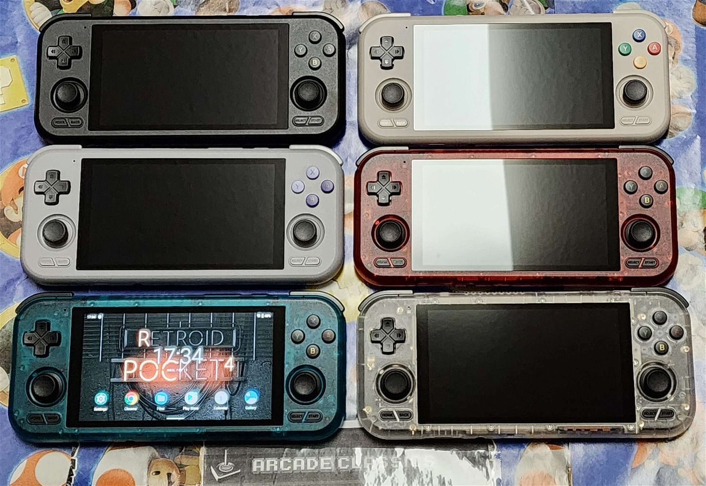 New plug & play Retroid Pocket 4 & RP4 Pro 512GB, 1TB Android OS Portable Handheld Console - Arcadeclassics