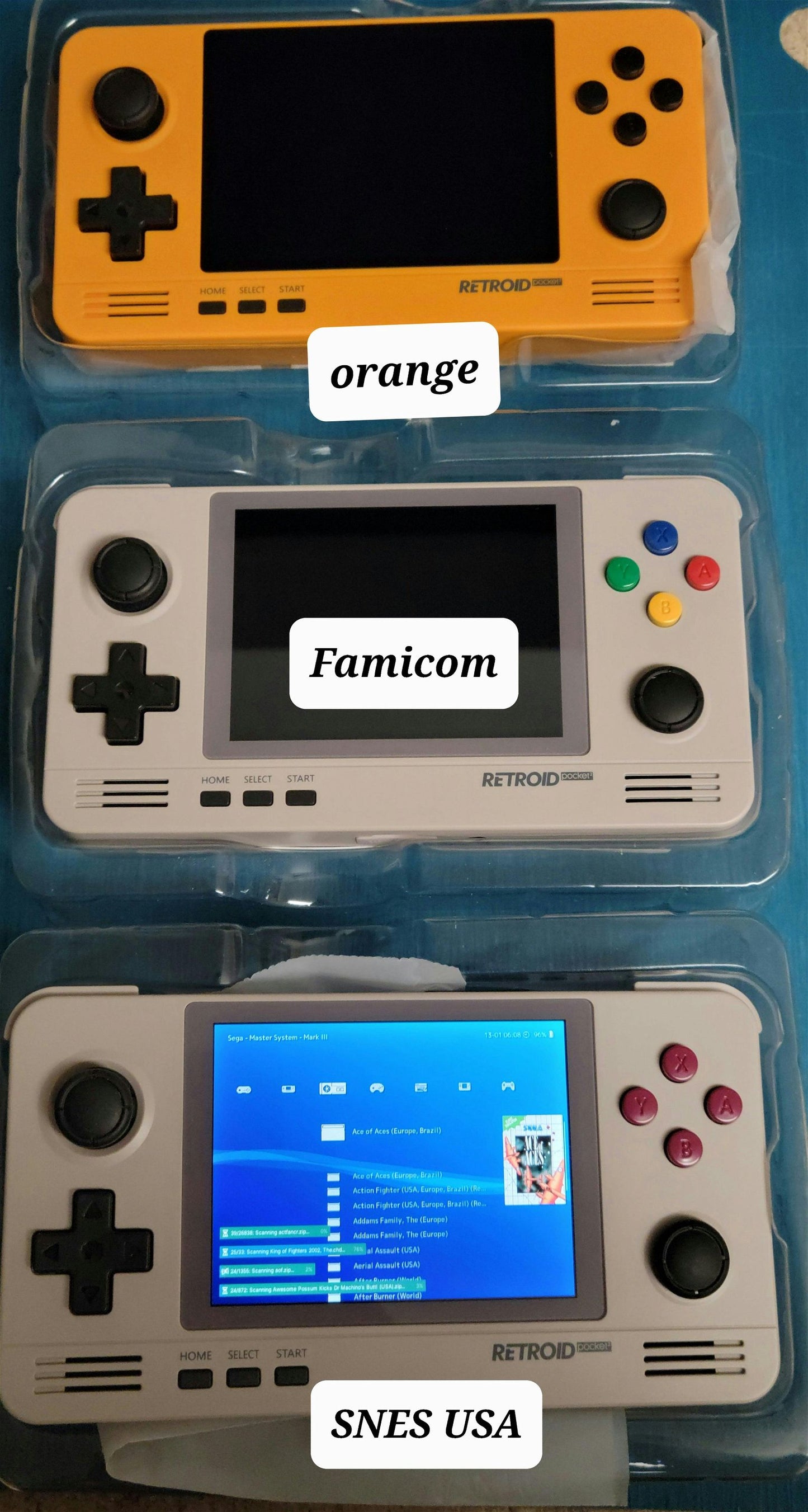 Retroid Pocket 2+ plus fully configured systems 256GB Samsung SD portable handheld gaming console - Arcadeclassics