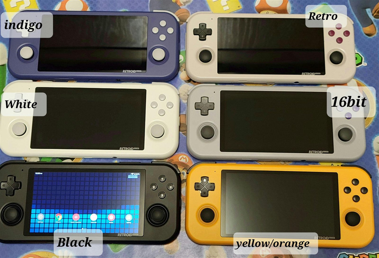 Retroid Pocket 3, RP3+ RP3 Plus configured 256GB, 512GB SD portable gaming handheld console - Arcadeclassics