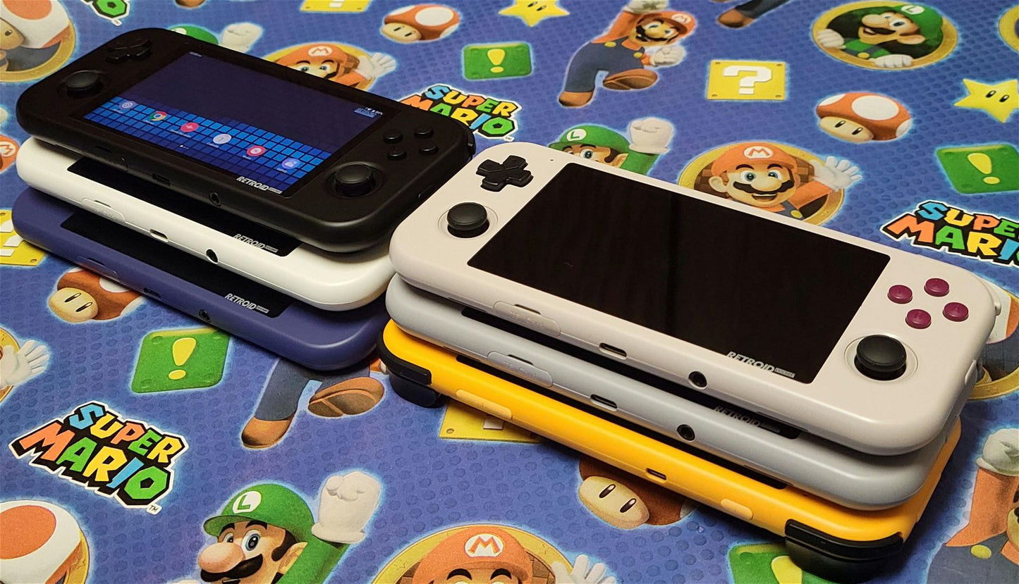 Retroid Pocket 3, RP3+ RP3 Plus configured 256GB, 512GB SD portable gaming handheld console - Arcadeclassics
