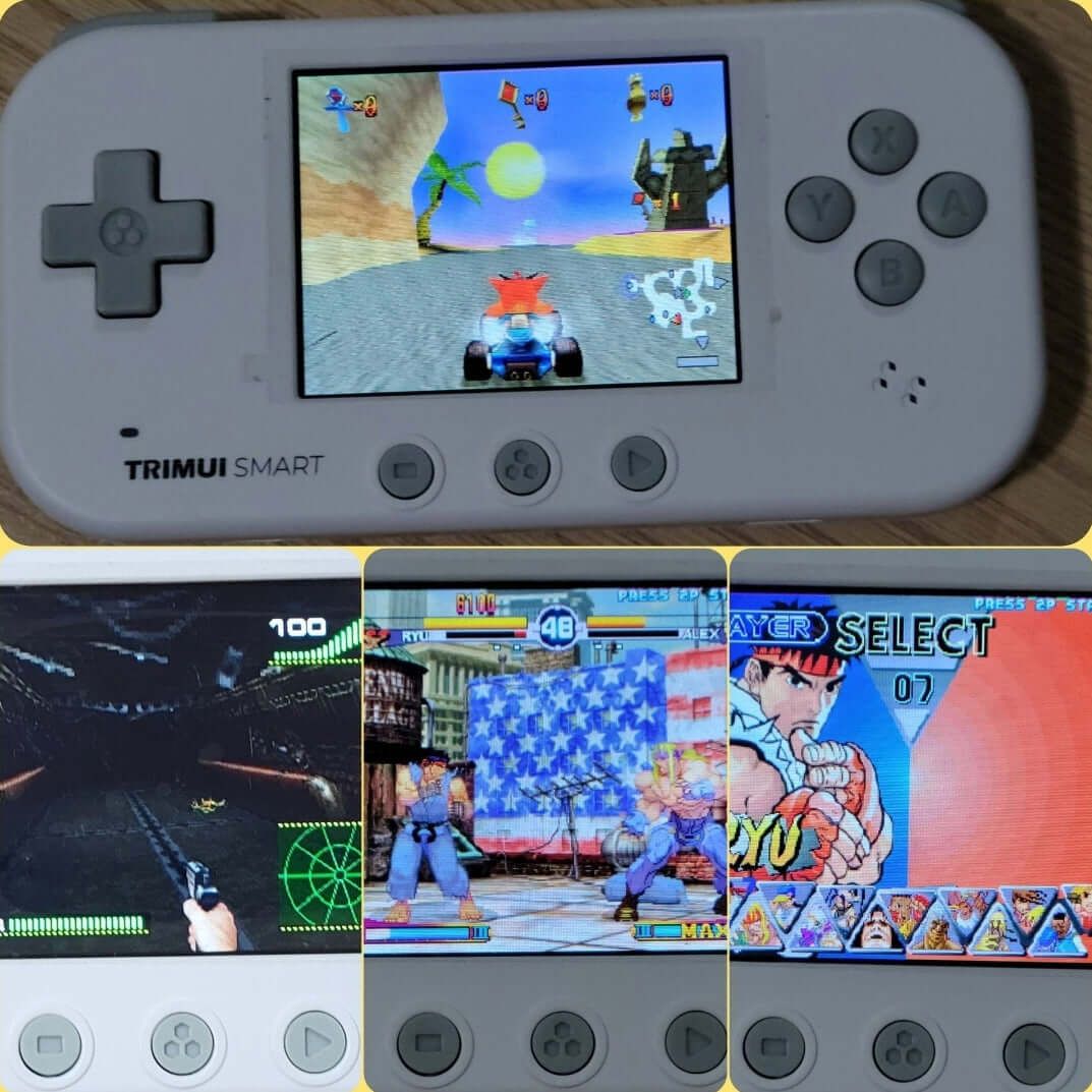 Trimui Smart 2.4" Ultra portable handheld gaming console, 64GB custom OS plug & play, 40+ systems - Arcadeclassics