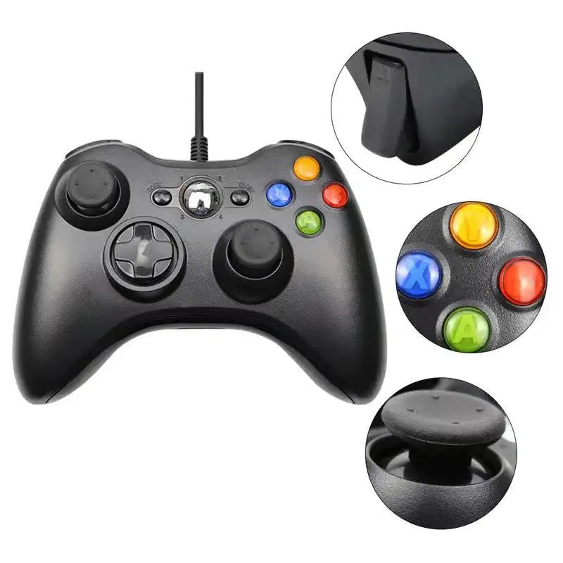 Xbox 360 style wired Slim Pad Game Controller - Arcadeclassics