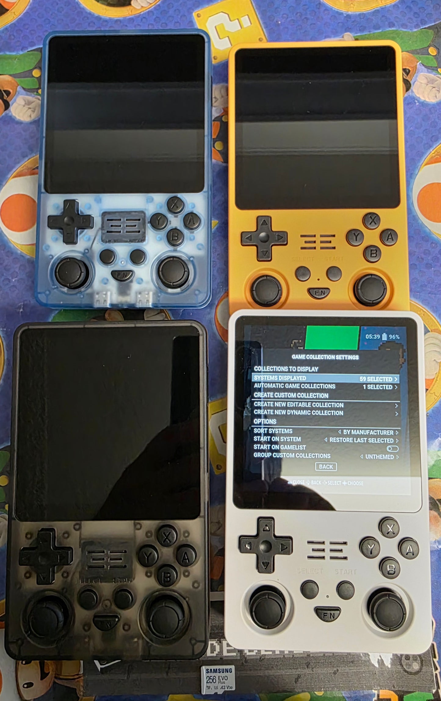 New custom OS software Powkiddy RGB20SX with 256GB SD handheld portable gaming console, excellent performance