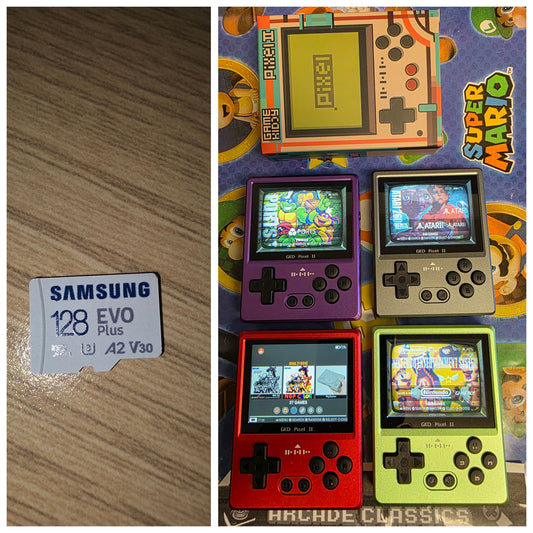 New Custom plug and play GKD PIXEL 2 128GB ultra portable aluminum gaming handheld console