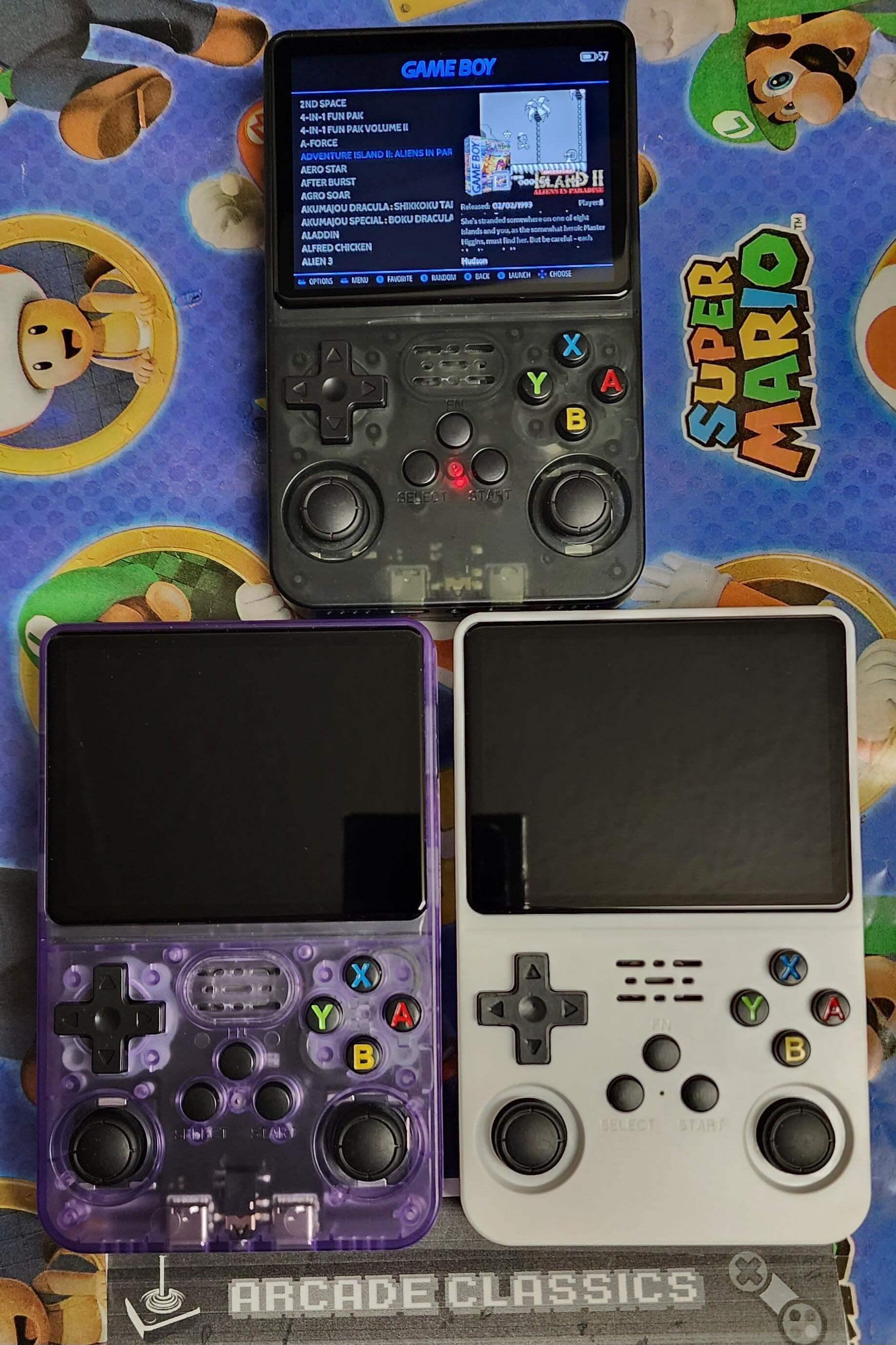 New R36S 256GB SD & custom cases, gaming handheld system, Miyoo Mini alternative - Arcadeclassics #