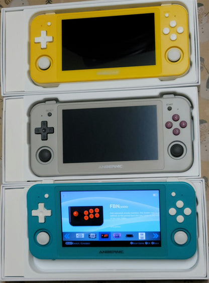 New fully configured Anbernic RG505, 5" OLED+ Case 256GB/512GB SD portable gaming handheld console - Arcadeclassics