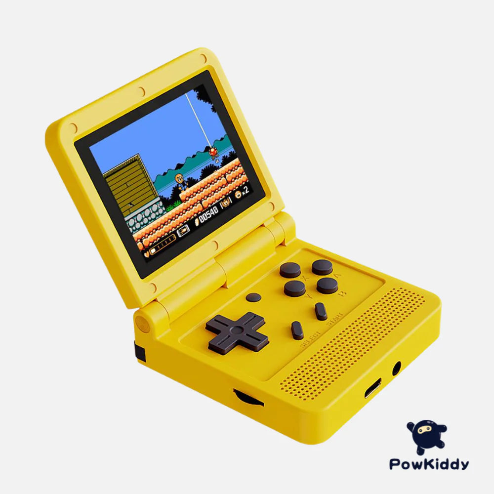 Powkiddy V90 Clamshell GBA SP Style Retro Flip Handheld Game Console Arcadeclassics