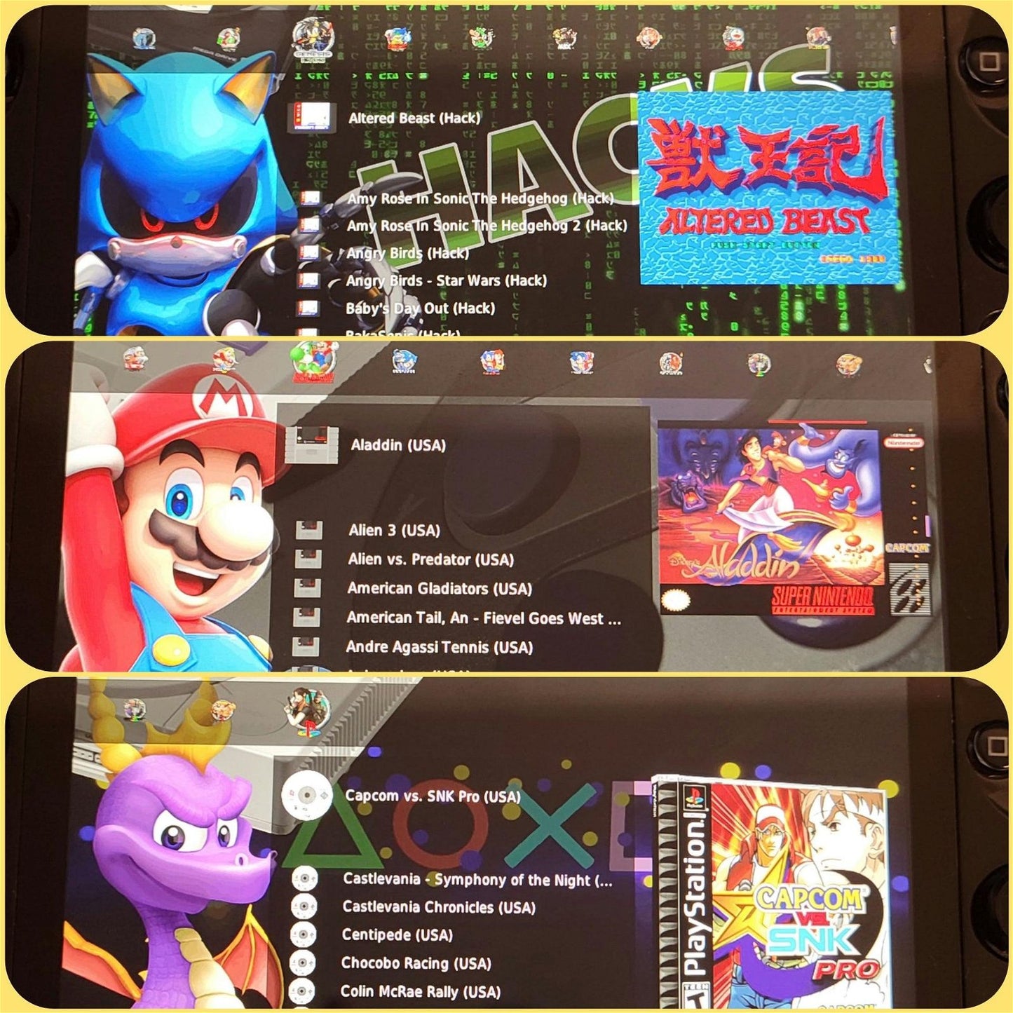 Custom modified jailbreak PlayStation PS Vita 1000 & 2000 consoles, 512GB SD2Vita SD & accessories - Arcadeclassics