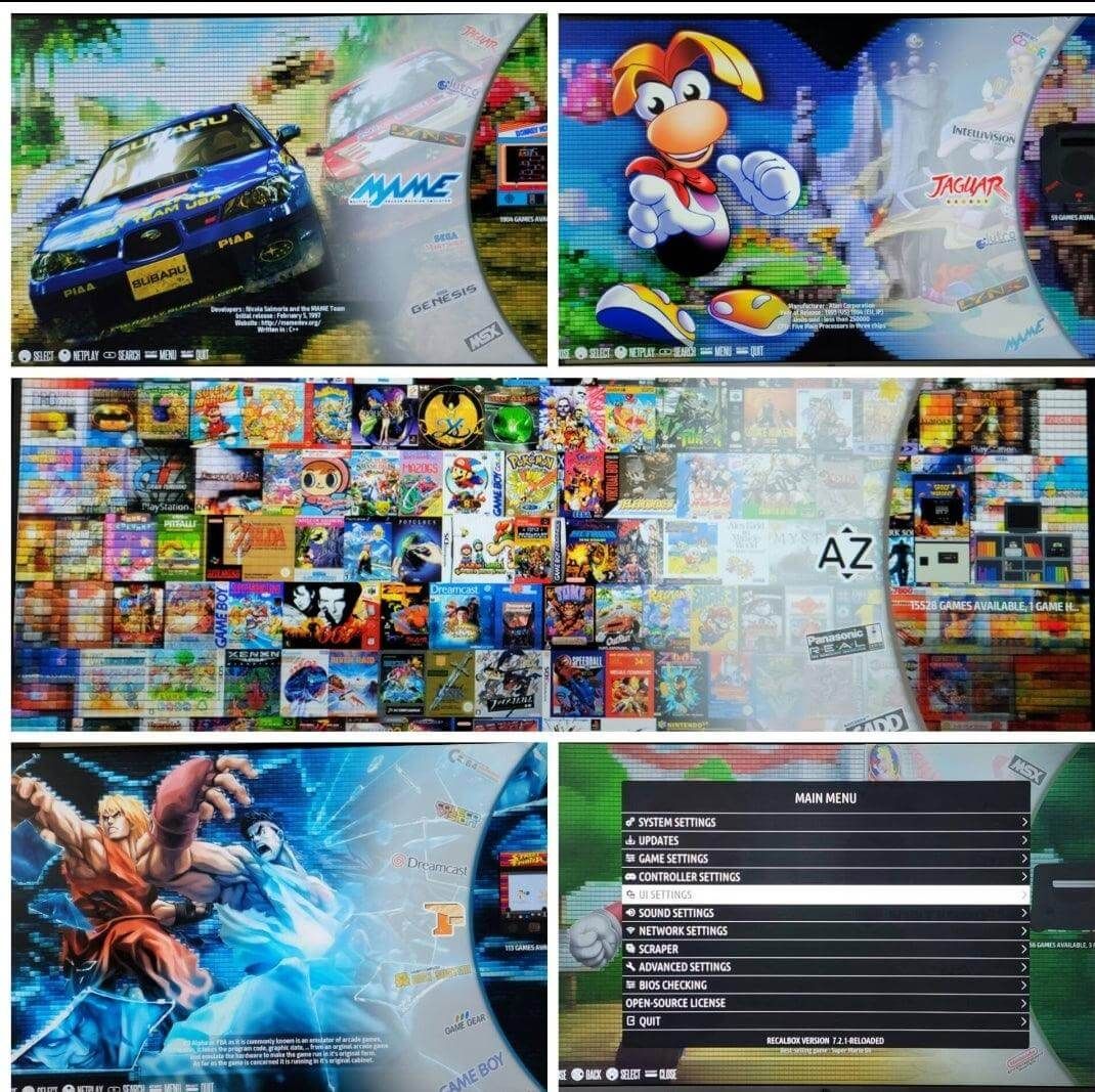 Custom oDroid Xu4 SBC gaming console system, 256GB Recalbox N64 Design & LCD display, A+ gameplay - Arcadeclassics