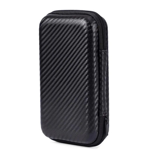 Game Console Storage Bag for R35S/R36S/RG35XX, Miyoo, Anbernic Carbon Fiber Pattern EVA Anti-Fall Protective Case - Arcadeclassics