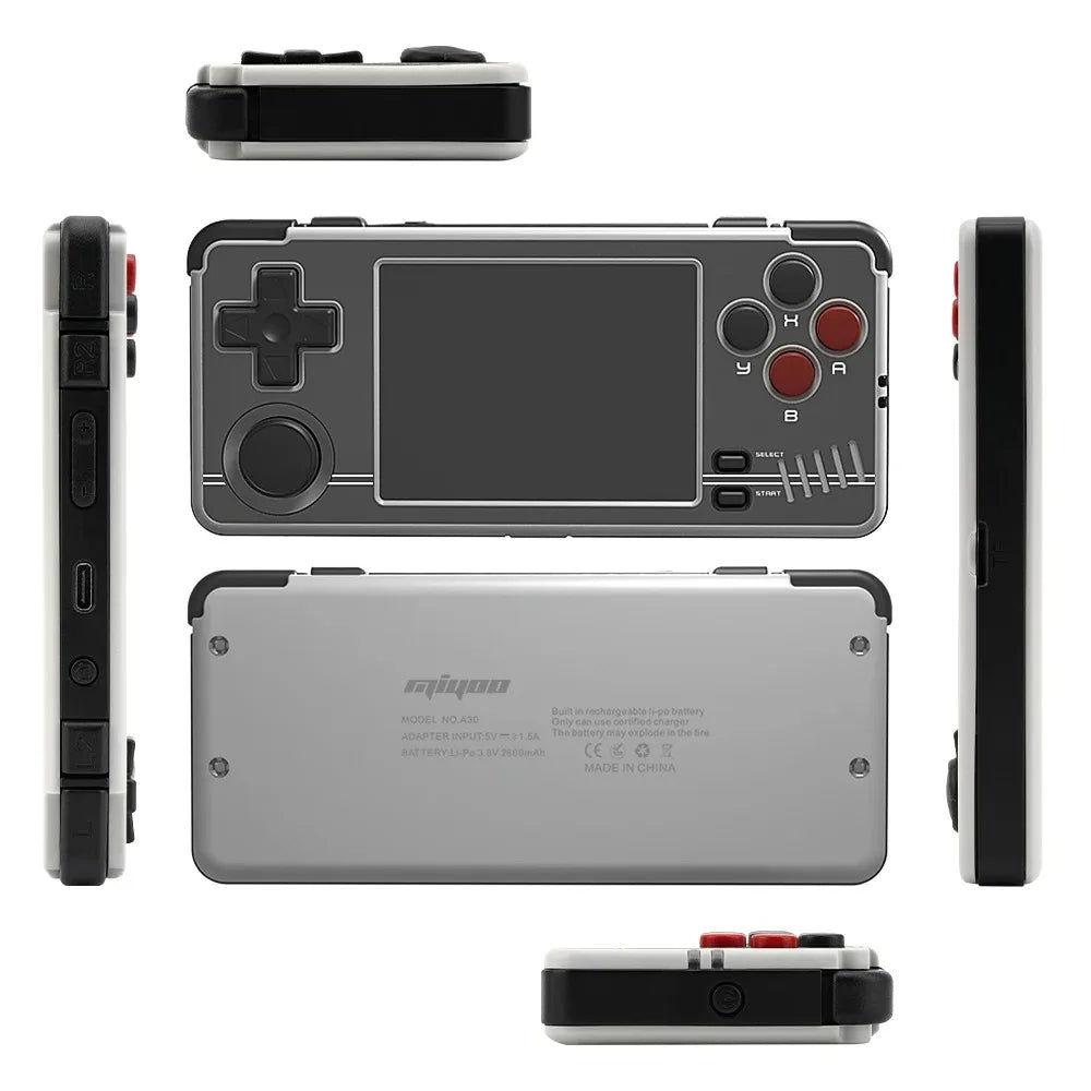 Miyoo A30 Portable Retro Handheld Game Open Source Linux System 2.8 IPS HD Screen 64GB 128GB SD cards - Arcadeclassics
