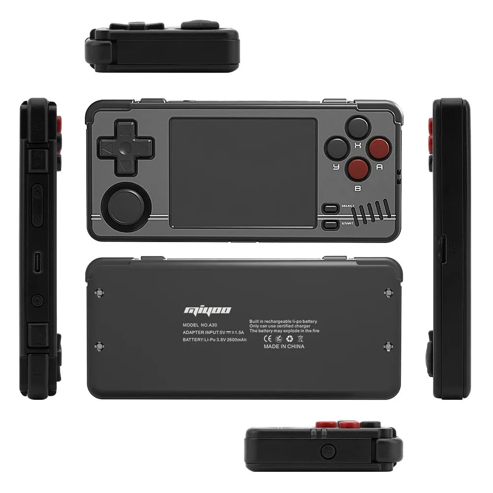 Miyoo A30 Portable Retro Handheld Game Open Source Linux System 2.8 IPS HD Screen 64GB 128GB SD cards - Arcadeclassics