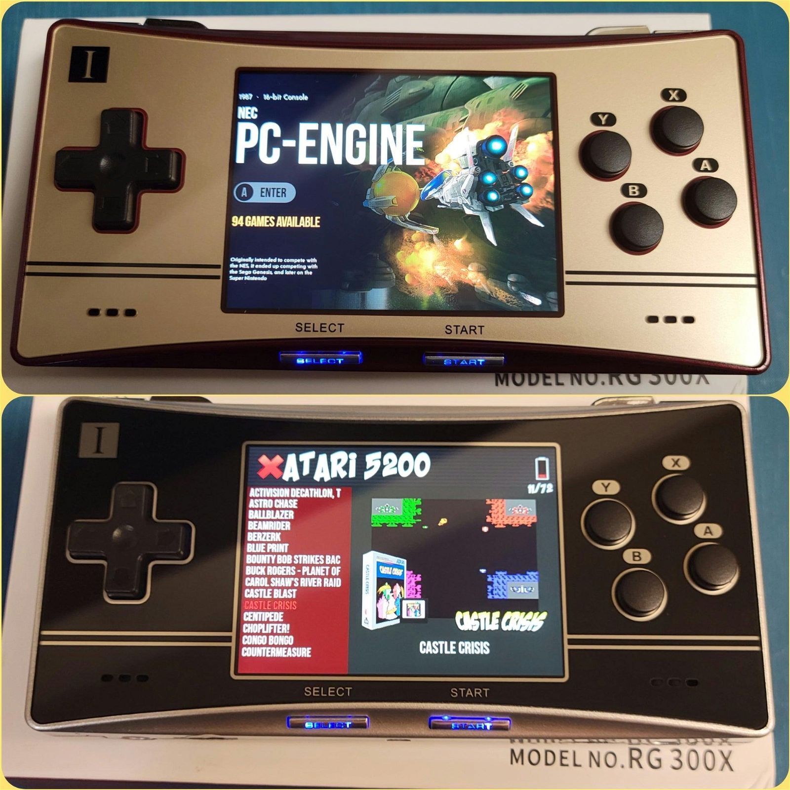 New Anbernic RG300X Gameboy Advance micro style pre-configured retro gaming handheld console system+128GB micro SD, 18k titles, plug&play - Arcadeclassics