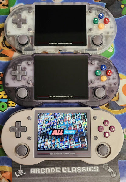 New Anbernic RG353PS + 256GB, custom fully configured Linux OS portable gaming handheld console, SNES style controller - Arcadeclassics