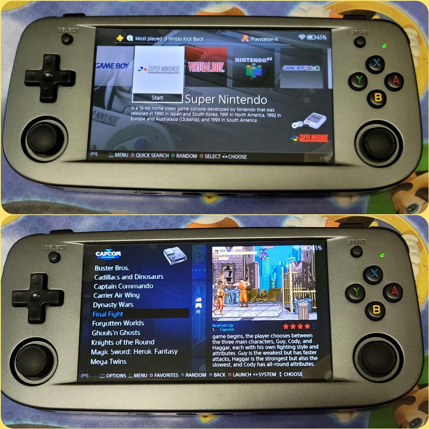 New Anbernic RG503 Retro gaming handheld console, 5" OLED VITA display, 256GB Plug & play custom OS, 50+ systems - Arcadeclassics