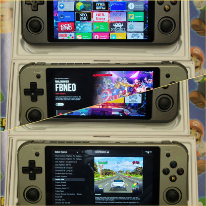 New Anbernic RG552 handheld gaming console, dual boot Android & 256GB Linux OS SD card, 55+ systems - Arcadeclassics