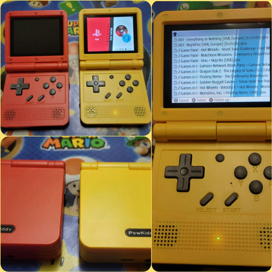 New Powkiddy V90 with custom operating system ultra pocket portable gaming handheld console 64GB Gameboy SP style - Arcadeclassics