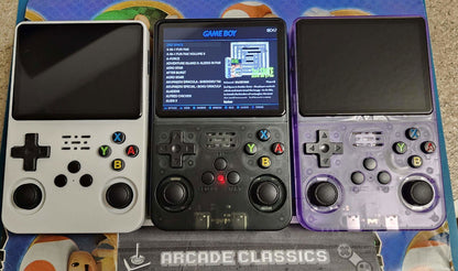 New R36S 256GB SD & custom cases, gaming handheld system, Miyoo Mini alternative - Arcadeclassics