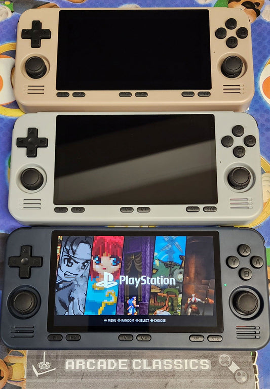 New custom OS Powkiddy RGB10 Max 3 Pro 256GB SD handheld portable gaming console, excellent performance - Arcadeclassics