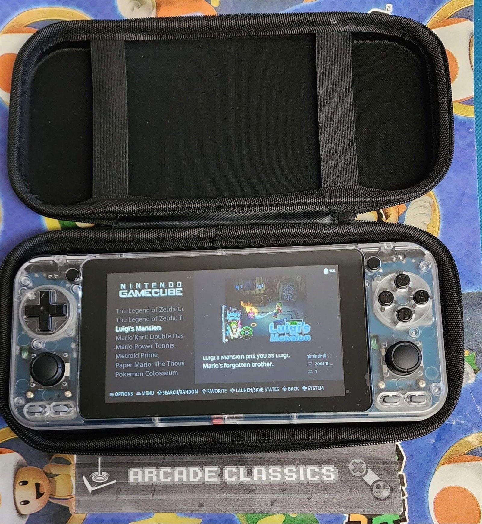 New custom OS software oDroid Go Ultra & super with 256GB SD handheld portable gaming console, excellent performance - Arcadeclassics