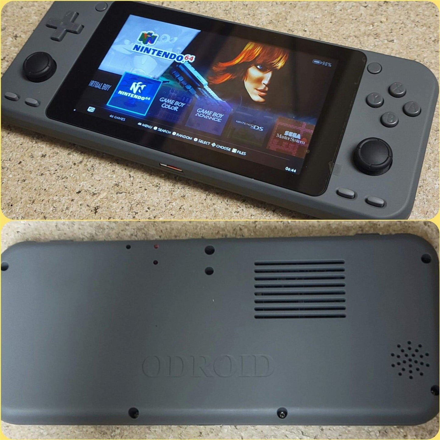 New custom OS software oDroid Go Ultra & super with 256GB SD handheld portable gaming console, excellent performance - Arcadeclassics