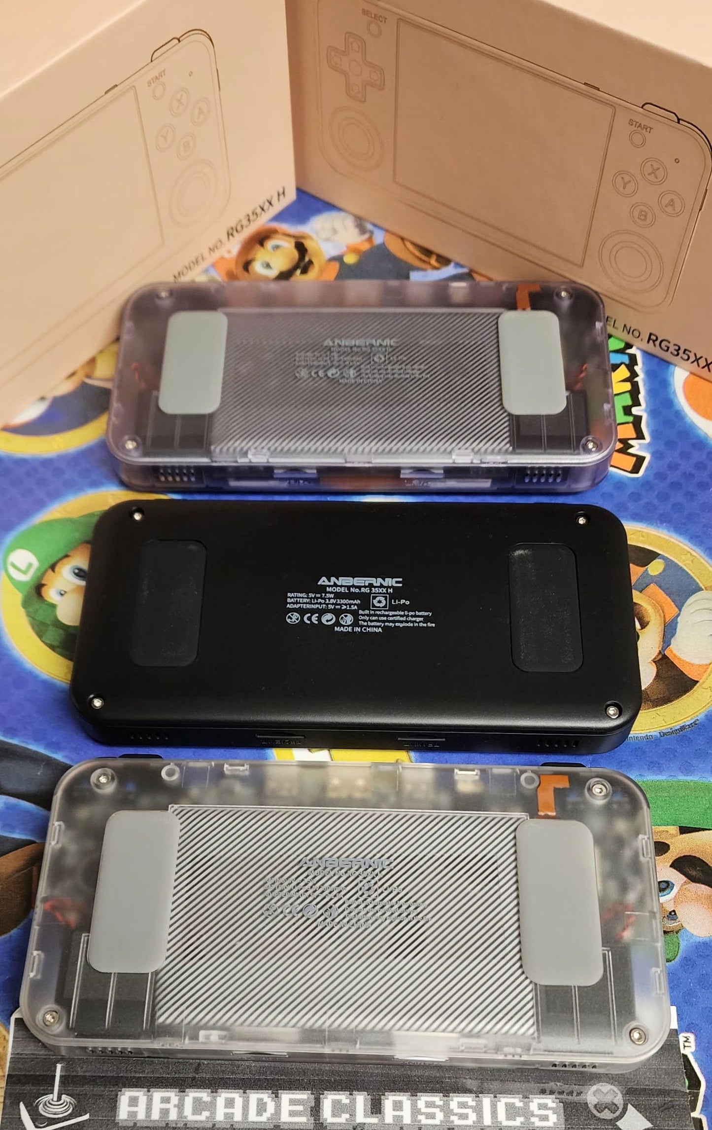 New plug & play Anbernic RG35XXH Batocera 256GB SD portable gaming handheld - Arcadeclassics