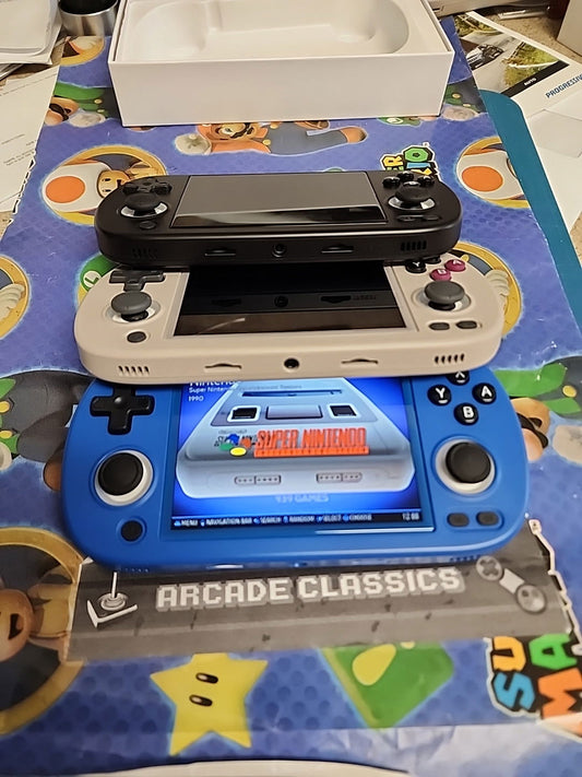 New plug & play Anbernic RG40XX H Custom 256GB SD portable gaming handheld - Arcadeclassics