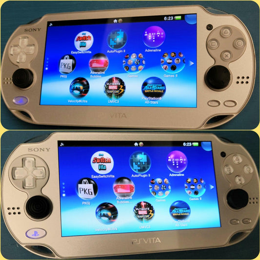 Custom modified jailbreak PlayStation PS Vita 1000 & 2000 consoles, 512GB SD2Vita SD + accessories - Arcadeclassics #